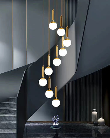 bubble ball chandelier